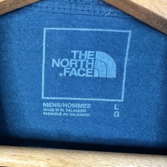 The North Face TNF Mens size Large Half Dome Long Sleeve Graphic T-Shirt Blue - Picture 9 of 9